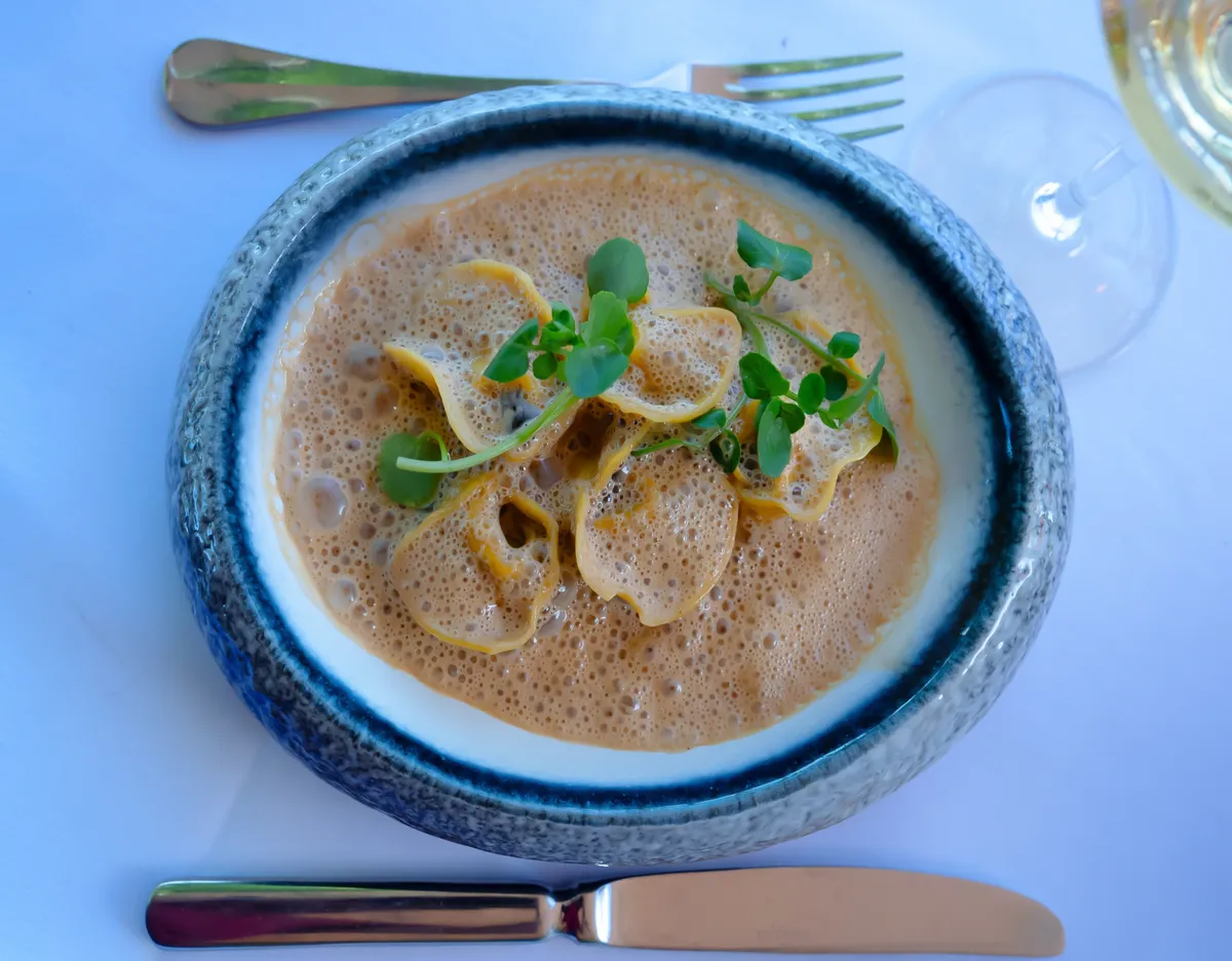 Velouté crémeux — L'Amandier de Mougins